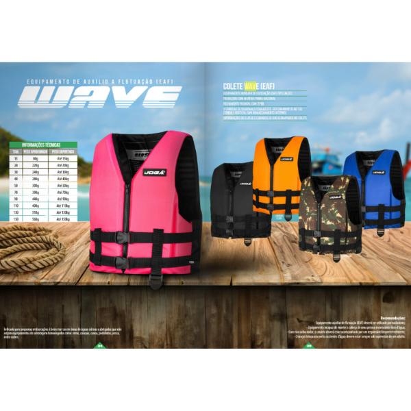 Colete Salva vidas Adulto Flutuante Jogá Wave Suporta até 130kg Imagem de Colete Salva vidas Adulto Flutuante Jogá Wave Suporta até 130kg