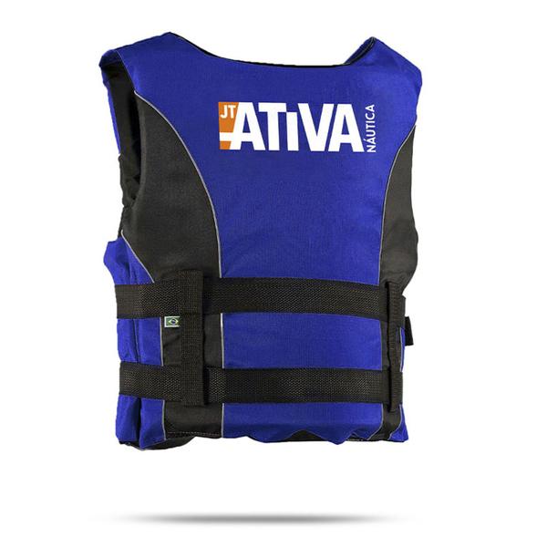 Colete Salva Vidas Ativa 55 Classe V Cor Azul Homologado Tamanho GG Imagem de Colete Salva Vidas Ativa 55 Classe V Cor Azul Homologado Tamanho GG