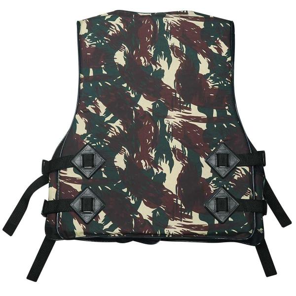 Colete Salva Vidas Camuflada Classe 5 Homologado M 35 a 55kg - Rios e Mares Imagem de Colete Salva Vidas Camuflada Classe 5 Homologado M 35 a 55kg