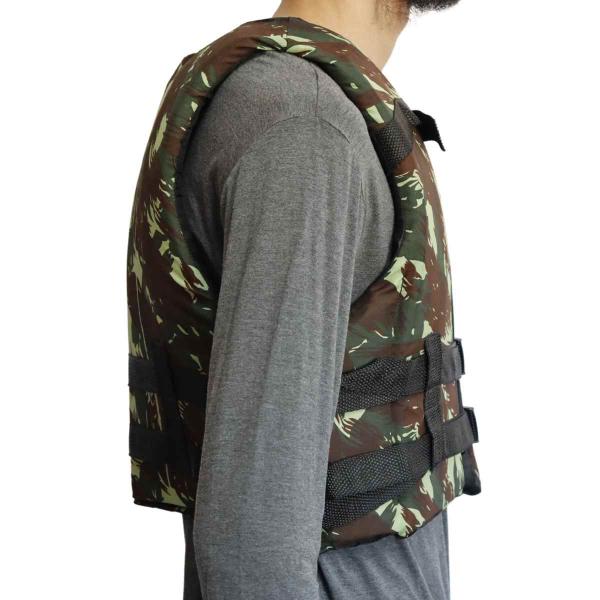 Colete Salva Vidas Camuflado Pescador Lazer Diversão 15kg - Raju Imagem de Colete Salva Vidas Camuflado Pescador Lazer Diversão 15kg