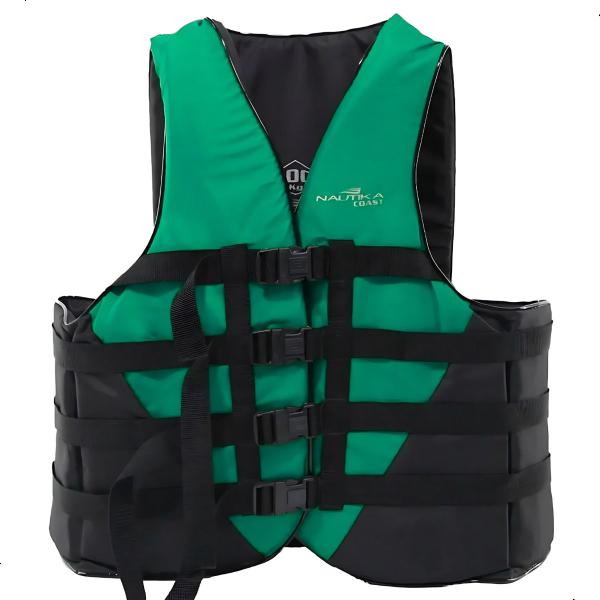 Colete Salva-vidas Coast 100kg Verde E Preto Nautika - Ntk Imagem de Colete Salva-vidas Coast 100kg Verde E Preto Nautika - Ntk