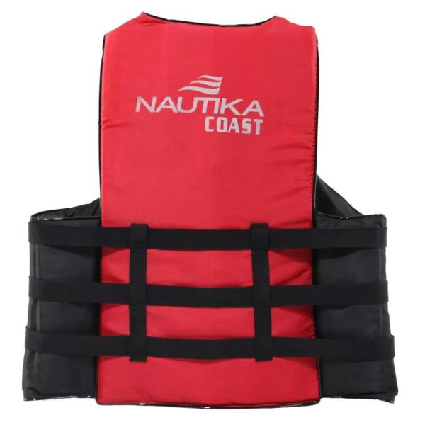 Colete Salva Vidas Coast 100kg Vermelho e Preto Nautika NTK Imagem de Colete Salva Vidas Coast 100kg Vermelho e Preto Nautika NTK