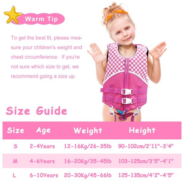 Colete salva-vidas de natação Chriffer Kids 9-32 kg 2-10 anos Imagem de Colete salva-vidas de natação Chriffer Kids 9-32 kg 2-10 anos