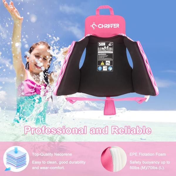 Colete salva-vidas de natação Chriffer Kids 9-32 kg 2-10 anos Imagem de Colete salva-vidas de natação Chriffer Kids 9-32 kg 2-10 anos