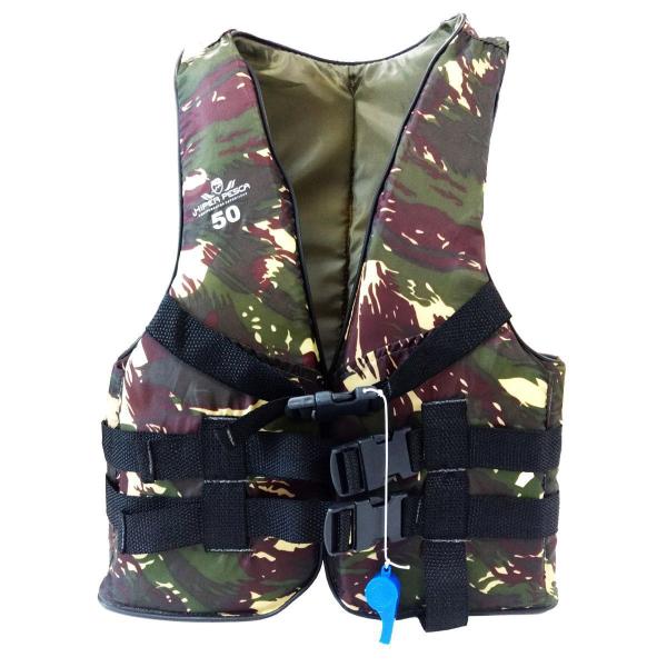 Colete Salva Vidas Hiper Pesca Camuflado 40 Kg Imagem de Colete Salva Vidas Hiper Pesca Camuflado 40 Kg