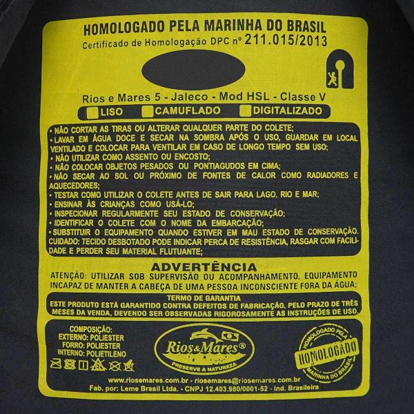 Imagem de Colete Salva Vidas Homologado Classe 5 Azul PP até 25kg Original