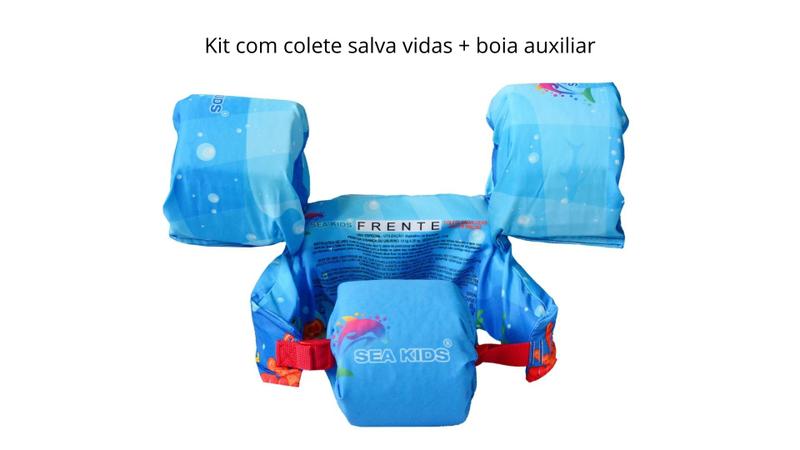 Colete Salva-Vidas Infantil Boia Auxiliar para Piscina Segura - SEA KIDS Imagem de Colete Salva-Vidas Infantil Boia Auxiliar para Piscina Segura