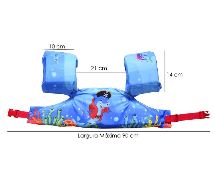 Colete Salva-Vidas Infantil Boia Auxiliar para Piscina Segura - SEA KIDS Imagem de Colete Salva-Vidas Infantil Boia Auxiliar para Piscina Segura
