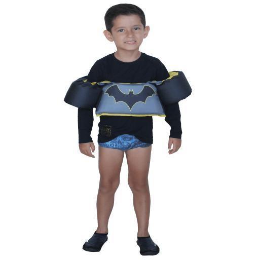 Imagem de Colete Salva Vidas Infantil Boia Braço Até 25Kg Batman Praia