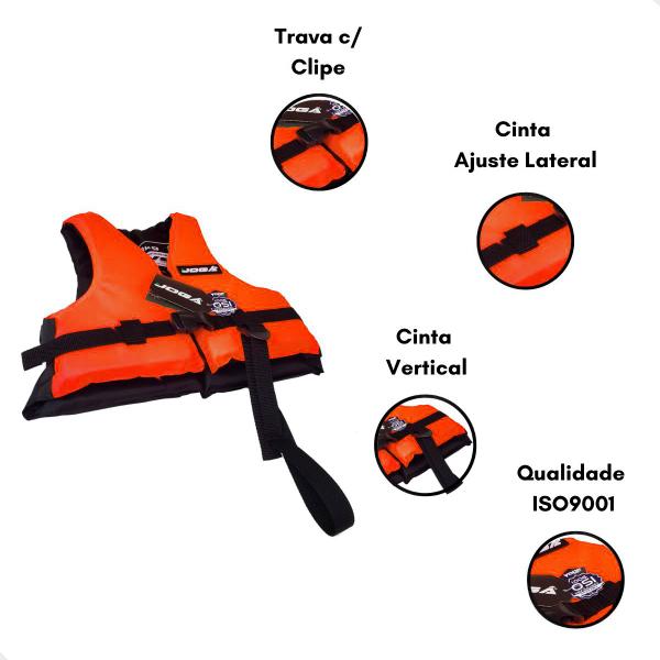 Imagem de Colete Salva Vidas Infantil Crianca Wave 30 Kg Flutuacao