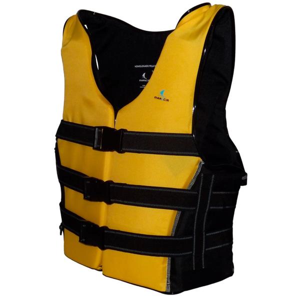 Colete Salva Vidas Mar Cia Classe V Cor Amarelo Homologado Tamanho GG - Mar & Cia Imagem de Colete Salva Vidas Mar Cia Classe V Cor Amarelo Homologado Tamanho GG
