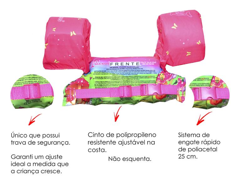 Imagem de Colete Salva-Vidas Proteção Infantil na Praia e Piscina