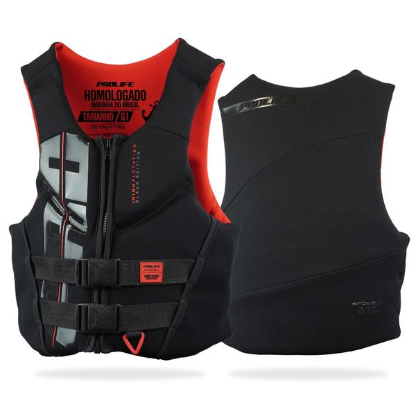 Colete Salva-Vidas Protech Black Edition - Prolife Imagem de Colete Salva-Vidas Protech Black Edition