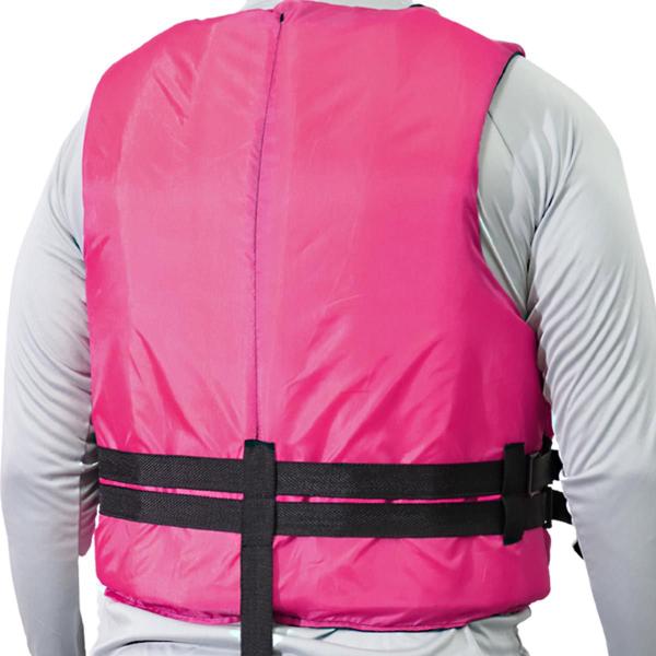 Imagem de Colete Salva Vidas Rosa Água Rio Mar Pescador Lazer 20kg