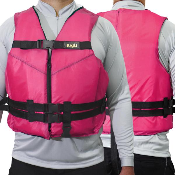 Colete Salva Vidas Rosa Água Rio Mar Pescador Lazer 50kg - Raju Imagem de Colete Salva Vidas Rosa Água Rio Mar Pescador Lazer 50kg
