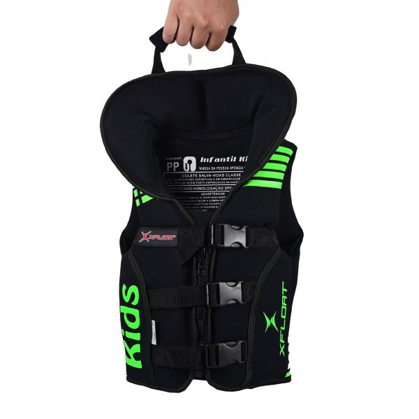 Imagem de Colete Salva Vidas XFloat Enzo Kids Infantil Neoprene Homologado Com Alça