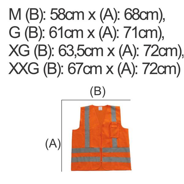 Imagem de Colete Segurança Refletivo Sinalização telado Com Nota