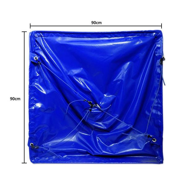 Imagem de Coletor azul de limpeza para cassete dobravel com bolsa