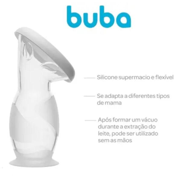Coletor de Leite Materno Silicone Buba Manual Extrator Imagem de Coletor de Leite Materno Silicone Buba Manual Extrator