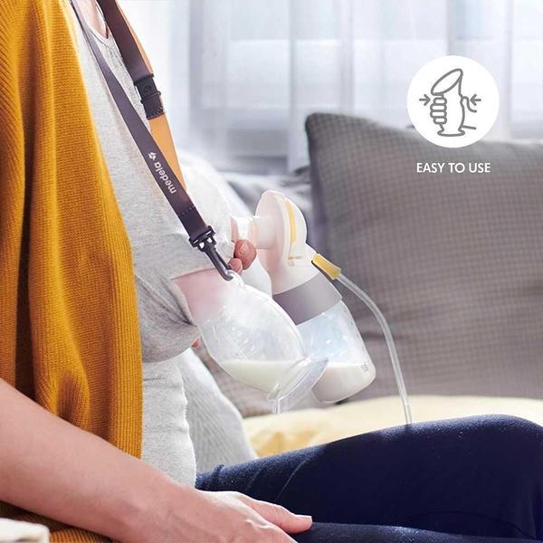 Coletor de Leite Materno Silicone Medela 100ml - Branco Imagem de Coletor de Leite Materno Silicone Medela 100ml - Branco