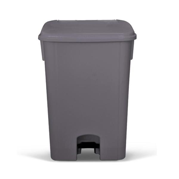 Coletor De Lixo 100L Com Pedal Cinza - Bralimpia