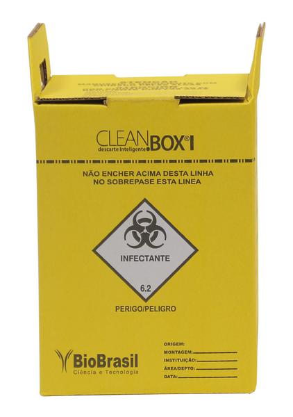 Imagem de Coletor De Material Perfurocortante Clean Box 13 Litros C/10