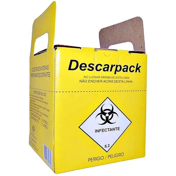 Imagem de Coletor de Material Perfurocortante Descarpack 20l - unidade