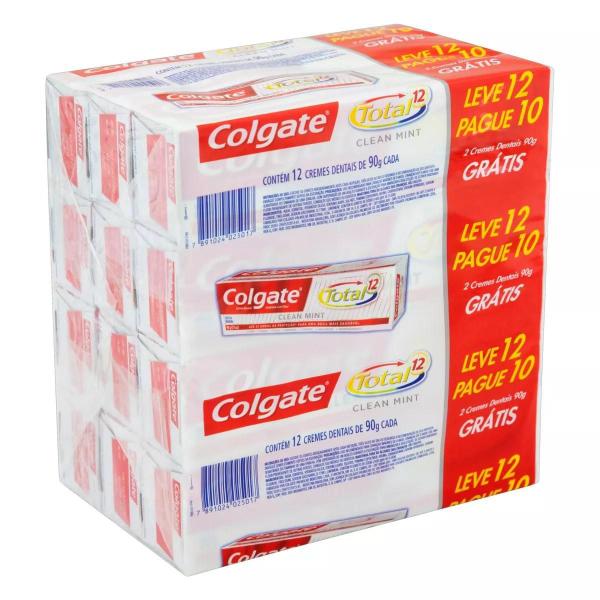 Imagem de Colgate Total 12 Pasta De Dente Creme Clean Mint Pacote 12