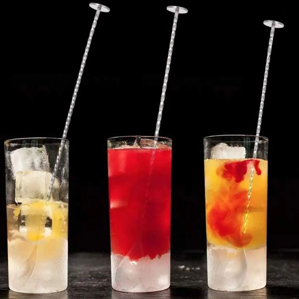 Imagem de Colher Bailarina Coquetel Drinks Inox 28cm Bebidas Barman