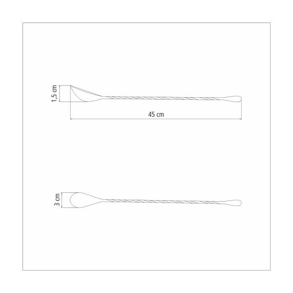 Imagem de Colher Bailarina Espiral Tramontina em Aço Inox 45 cm