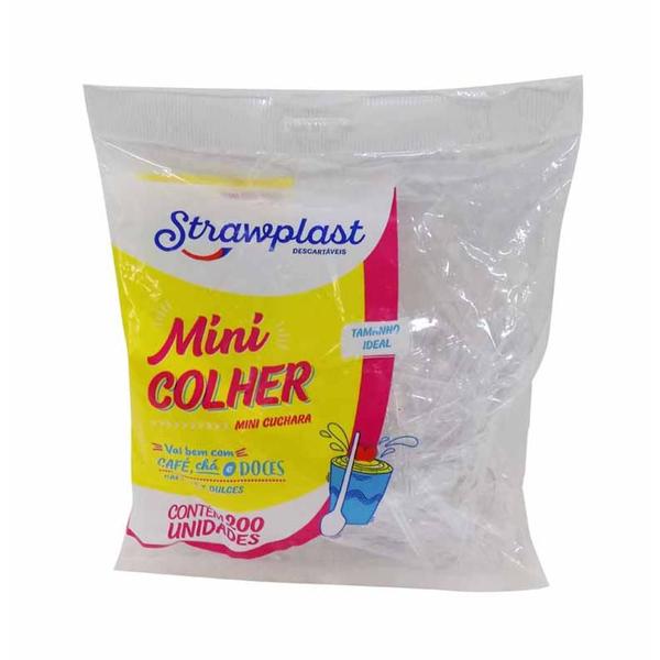 Colher Café Chá Cristal Com 200 Unidades Strawplast Strawplast - Pc Imagem de Colher Café Chá Cristal Com 200 Unidades Strawplast Strawplast - Pc