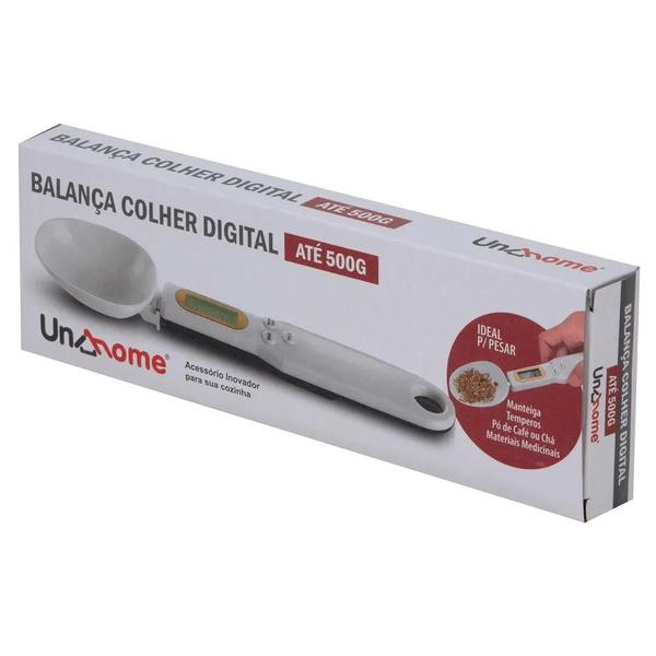 Imagem de Colher com Balança Digital 500 gramas 23 cm Uny Home