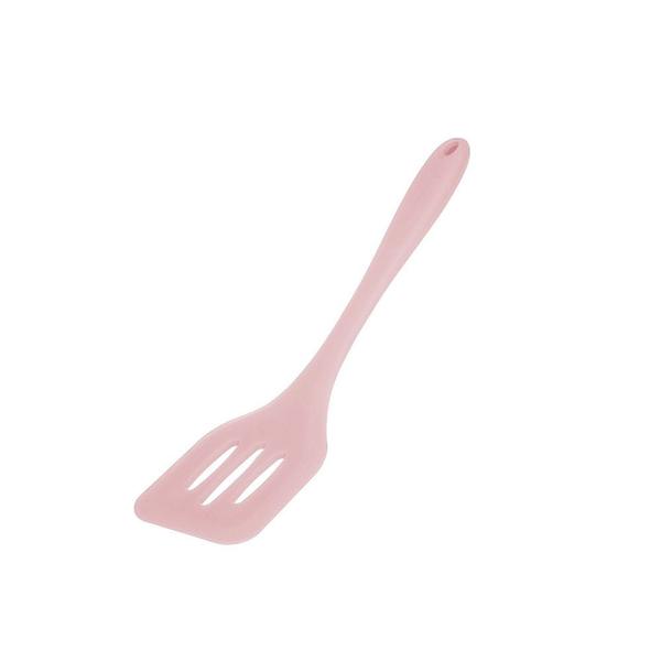 Imagem de Colher Concha Espatula Silicone Rosa Utensilio Cozinha 4un