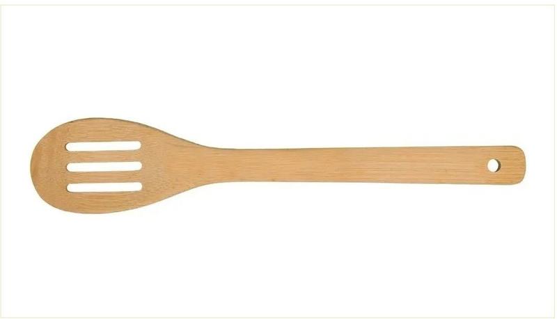 Colher De Arroz Ecokitchen Vazada Bambu Ref 6702 - MIMO STYLE Imagem de Colher De Arroz Ecokitchen Vazada Bambu Ref 6702