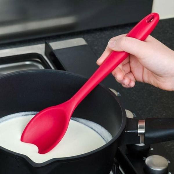 Imagem de Colher De Arroz Em Silicone Utensílio Multiuso Cozinha 28Cm