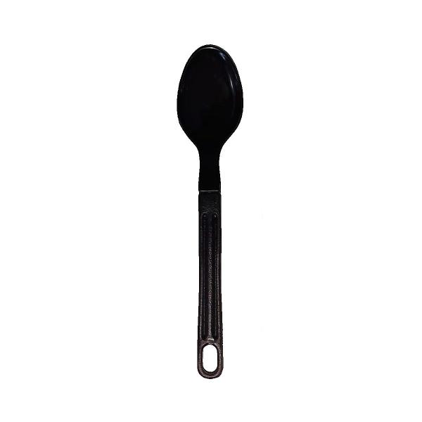 Imagem de Colher De Arroz Nylon Talher Cozinha Utensílio Preto 28Cm