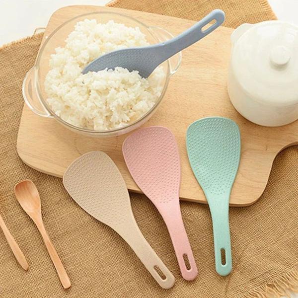 Imagem de Colher de arroz plástica 19cm 2 peças cozinha utensílios resistente