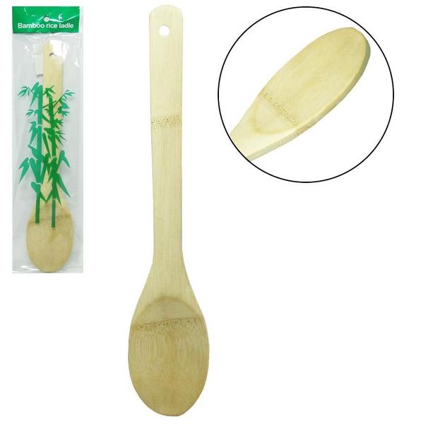 Imagem de Colher De Bambu 30Cm Pegador Arroz Para Cozinha Multiuso