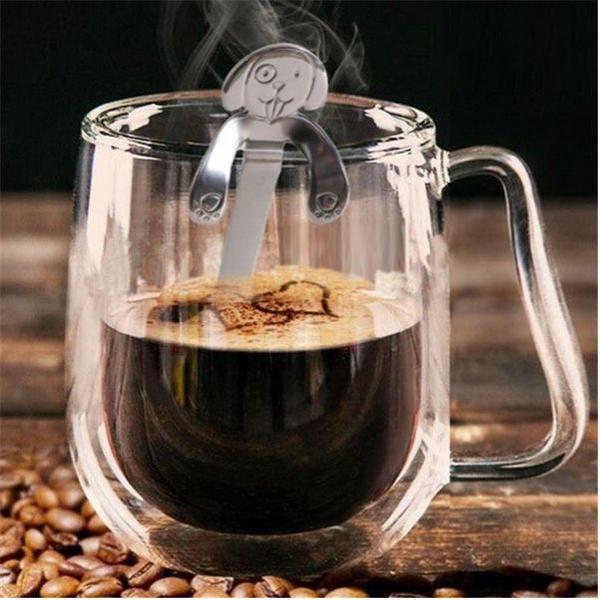 Colher De Café Suco Chá Infantil De Cachorro - Cachorrinho - Onix Imagem de Colher De Café Suco Chá Infantil De Cachorro - Cachorrinho