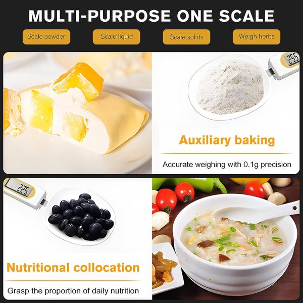 Colher de medição eletrônica digital Spoon Scale 3T6B 500g/0.1g Imagem de Colher de medição eletrônica digital Spoon Scale 3T6B 500g/0.1g