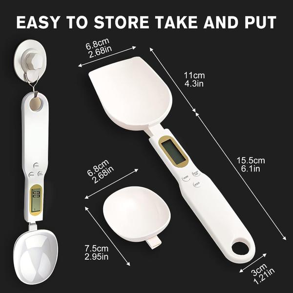 Colher de medição eletrônica digital Spoon Scale 3T6B 500g/0.1g Imagem de Colher de medição eletrônica digital Spoon Scale 3T6B 500g/0.1g
