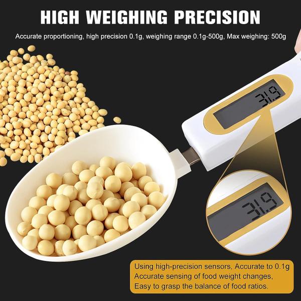 Colher de medição eletrônica digital Spoon Scale 3T6B 500g/0.1g Imagem de Colher de medição eletrônica digital Spoon Scale 3T6B 500g/0.1g