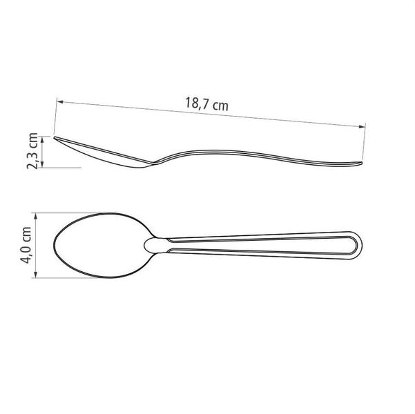 Imagem de Colher de Mesa em Aço Inox Tramontina Búzios