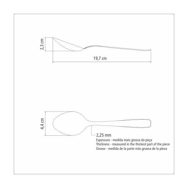 Imagem de Colher de Mesa Tramontina Continental em Aço Inox
