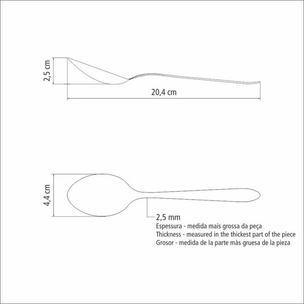 Imagem de Colher de Mesa Tramontina Satri em Aço Inox