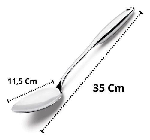 Imagem de Colher De Servir Arroz Em Aço Inox 35 Cm Hércules Lofty