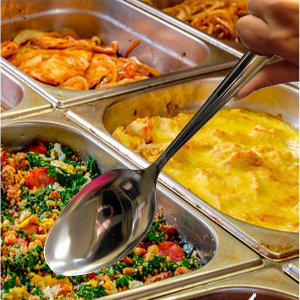 Imagem de Colher de servir  arroz para cozinha em inox linha chef - ad