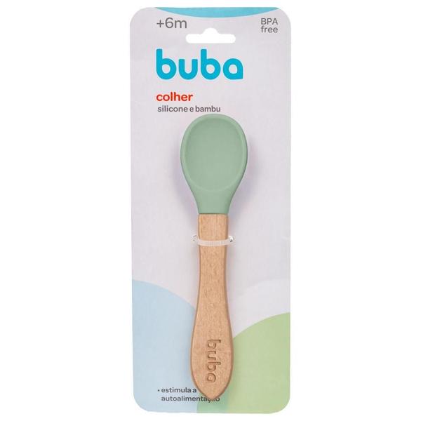 Imagem de Colher De Silicone Bambu Bebe Infantil Introdução Alimentar