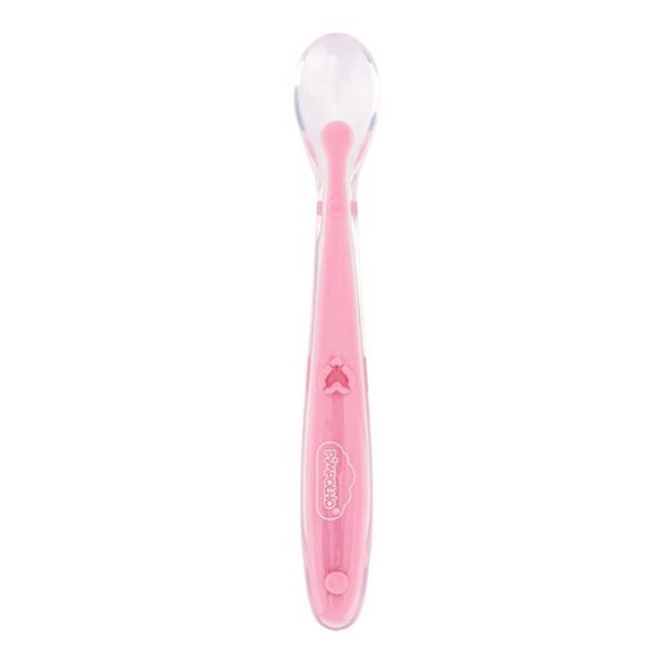 Colher de Silicone Infantil +6m BPA Free Pimpolho Imagem de Colher de Silicone Infantil +6m BPA Free Pimpolho