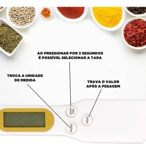 Imagem de Colher Digital Lcd Dosador Medidor Balança Precisão Cozinha